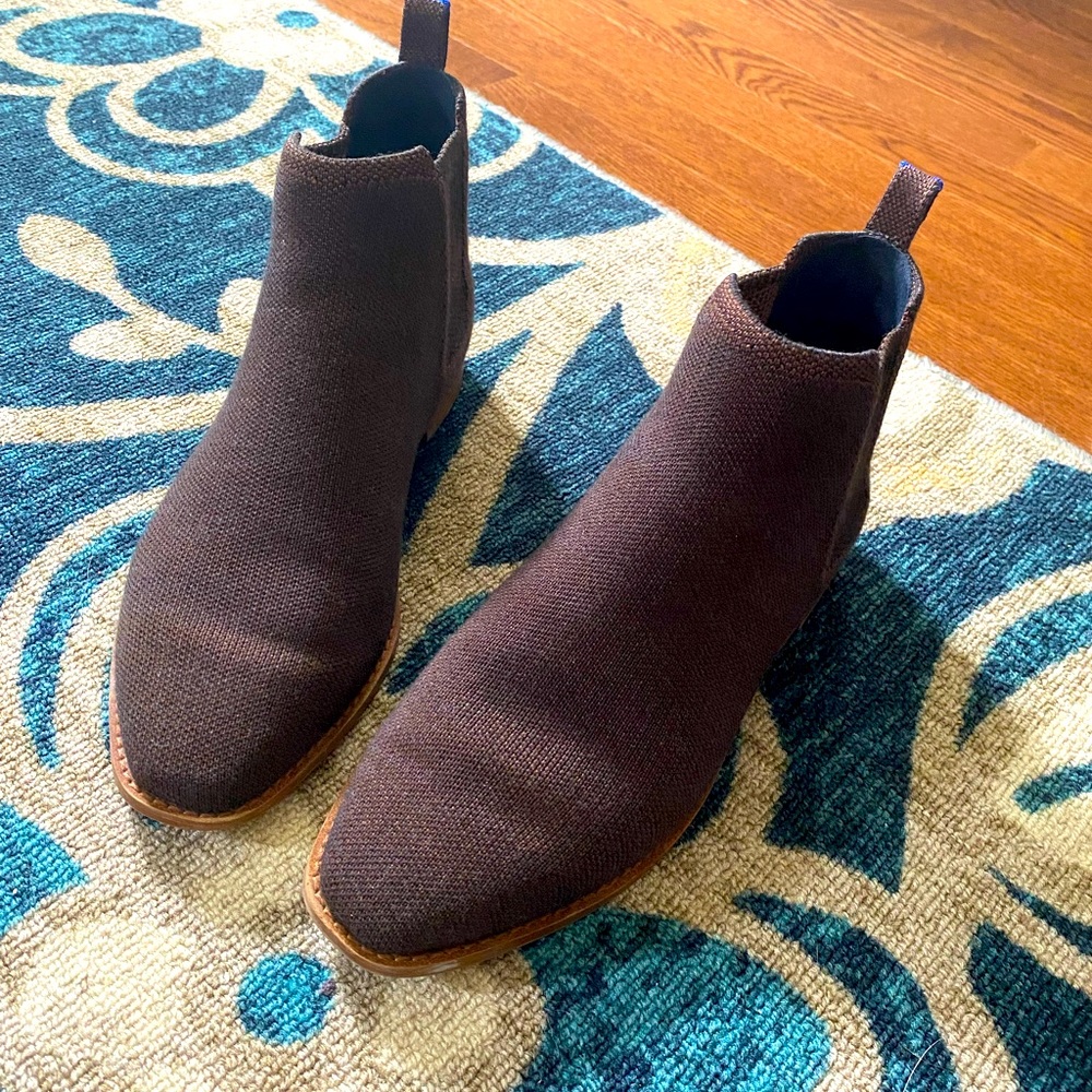 Rothys: The Merino Ankle Boot Cocoa Brown size 7